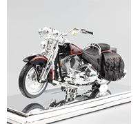 Escala 1/18 Retro 1998 para Harley FLSTS Heritage Springer Old Boy Motor Bike Diecast Vehículos De Juguete Modelo Motocicleta Coche Adultos Favoritos