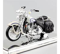 Escala 1/18 Retro 1998 para Harley FLSTS Heritage Springer Old Boy Motor Bike Diecast Vehículos De Juguete Modelo Motocicleta Coche Adultos Favoritos