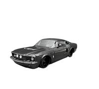 Escala 1:24 para Ford Shelby GT500 1967 Modelo Clásico Antiguo Adornos De Escena Fiesta Modelo Coche Terminado No Control Remoto Modelos(Negro)