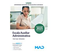 Escala Auxiliar Administrativa de la Universidad Nacional de Educación a Distancia (UNED). Test del temario