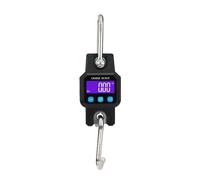 Escala colgante, Báscula de grúa con Bluetooth de 300 kg/50 g, báscula digital recargable con gancho for colgar, báscula electrónica USB de acero inoxidable resistente Pantalla de alta definición(Blac