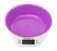 Escala de Alimentos para Mascotas Gato Dog Cocina Digital Comida pesadando tazón Escala de Cocina de Comida para Comida para Hornear cocinar Comida preparación (Púrpura)