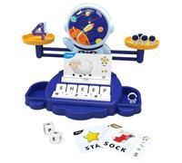 Escala de balance matemático para niños, astronautas matemáticas Balance juguetes | Juego de rompecabezas de equilibrio de astronautas - Toy de escala de conteo educativo, actividad de conteo de prees