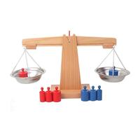 Escala de equilibrio para niños Educativo de madera natural Enseñanza colorida Escala de equilibrio de matemáticas interactiva Juguete para proyectos de aula Ayuda a los niños Matemáticas para