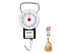 Escala de equipaje manual, Plástico Báscula para Equipaje de 22 kg con cinta métrica (1m),22KG 2 in 1