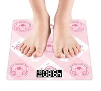 Escala De Grasa Corporal Con Pantalla Grande - Escala Inteligente Para Grasa Corporal | Escala Digital De Alta Precisión Con Medición De Temperatura | Análisis De Salud De Blue