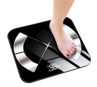 Escala de grasa corporal - Escala de baño de 26x26 cm, diseño recargable fácil | Escalas de peso de baño digital inteligente con sensores de precisión, monitor de composición corporal para el bienesta
