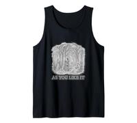 Escala de Grises como te guste Shakespeare Comedia Título Meme Camiseta sin Mangas