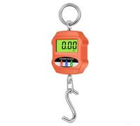 Escala de grúa, báscula digital colgante de 300 kg LCD retroiluminada escala de gancho industrial para uso de fábrica de almacén (naranja)