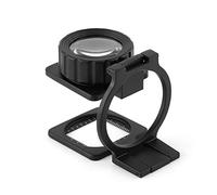 Escala de Medida de Lupa con Lente de Aumento 15X con Soporte de Lupa Plegable de para Mayor Nitidez y Claridad