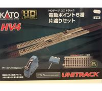 Escala H0 KATO 3-114 HV4 Set de Vías Con Eléctrico Desvío R867-10° Nuevo Ovp