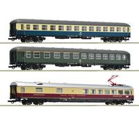 Escala H0 Roco 6200052 - 3-tlg. Set 2 : D 377 „Hispania-Express “,Dbneu Emb.orig