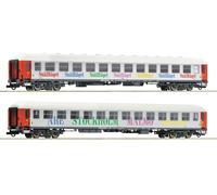 Escala H0 Roco 6200099-2-tlg. Set: Coche de Viajeros, Snälltåget Nuevo Emb.orig