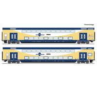 Escala H0 Roco 6200106-2-tlg. Set: Vagón de Doble Estiba, Metronom Nuevo Ovp