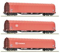 Escala H0 Roco 6600156-3-tlg. Set: Vagñon Lona Corrediza, DB Ag Nuevo Emb.orig