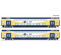 Escala H0 Roco AC 6220106-2-tlg. Set: Vagón de Doble Estiba, Metronom Nuevo Ovp