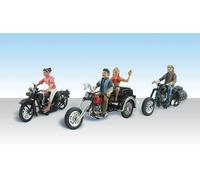Escala H0 - Woodland Born To Ride Ciclistas 3 Pieza 5549 Neu