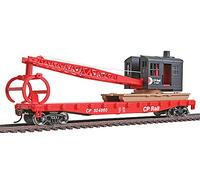Escala HO - vagón plataforma Flatcar con grúa Canadian Pacific