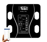Escala inteligente, escala digital, Escala de baño inalámbrica para peso corporal, Monitor de composición de pesaje para adultos, analizador de salud con aplicación de teléfono inteligente para int