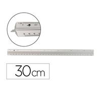 ESCALA LIDERPAPEL ALUMINIO FORMA TRIANGULAR CON FUNDA PROTECTORA LONGITUD 30 CM 1:20 1:25/1:50/1:75/1:100/1:150