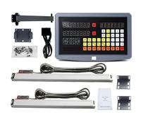 Escala lineal, 2 Axis Linear Scales Set/Kit SDS2MS Lectura digital 5U TTL For Lathe Mill Machine Encoder Dimensions 10 0mm To 1000MM(SDS2MS Dro Set)