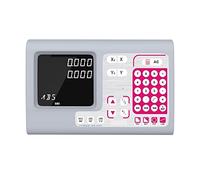 Escala lineal Completa 2 ejes grandes LCD Kit de ajuste de lectura digital y 2 PCS 5U Regla óptica lineal de escala de vidrio lineal for máquina de torno de molino para herramientas DRO de torno y fre