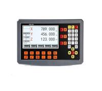 Escala lineal, Conjunto de lectura digital LCD DRO 3 ejes alta precisión y piezas codificador e lineal 0 a 1000 mm, 5 um 1, sensor regla rejilla Para torno fresador(DRO-SDS2-3VA display)