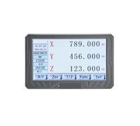 Escala lineal, Conjunto de lectura digital LCD DRO 3 ejes alta precisión y piezas codificador e lineal 0 a 1000 mm, 5 um 1, sensor regla rejilla Para torno fresador(1um-3 Axis DRO kit 2)