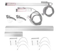 Escala lineal de precisión 2AE 3AE Escala de lectura digital de alta precisión Codificador lineal de aleación de aluminio duradero para torno de fresadora Juego de 2 piezas con (Carrera (200 mm y 500
