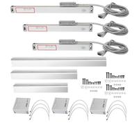 Escala lineal JCS900 2AE 3AE Escala lineal de lectura digital de aleación de aluminio de alta precisión para máquina de torno con tres estilos Rango de medición opcional de 0 300 (Carrera 0-300 mm