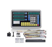 Escala lineal, Kit de lectura digital Dro 3 ejes for torno con es lineales, codificador lineal 5U TTL, longitud trabajo 100 a 1000 mm para fresadora (100mm+200mm+550mm)