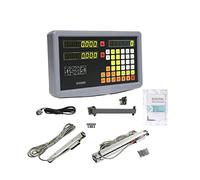 Escala lineal, Kit DRO de lectura Digital 2 ejes SDS2MS y uds KA300 KA500 regla delgada torno codificador óptico escala lineal alta precisión(DRO-KA300-KA500)