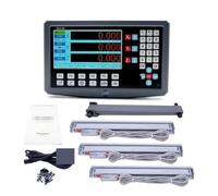Escala Lineal, SDS2-3VA 3 Eje LCD Kit de lectura digital y 3 piezas. Ka-300 Codificadores de escala lineal de vidrio for molinillo de torno Millilling(0.001mm complete set)