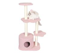 Escalada de Gatos Árbol for Gatos, condominio Cerrado for, Poste rascador for, Torre de Escalada Varios Niveles(Pink)