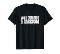 Escalada de pared y sarcasmo divertido Boulder Camiseta