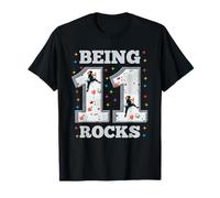 Escalada en roca de 11 años de edad, escalador de aventuras de cumpleaños número 11 Camiseta
