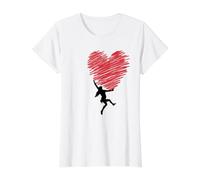Escalada Escalada en Roca montañas Deportes de Camiseta gráfica económica, Mujer, Blanco, S