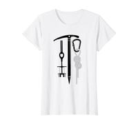 Escalada Escalada en Roca montañas Deportes de Camiseta gráfica económica, Mujer, Blanco, XL