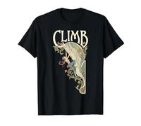 Escalada Escalada Escaladora Mujer Art Nouveau Escaladores Camiseta gráfica económica, Hombre, Negro, L