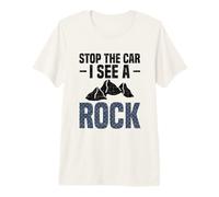 Escalada Parar el Coche VIO a un geólogo Escalador de Rocas Camiseta Premium