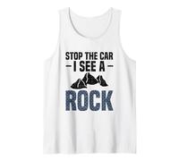 Escalada Parar el Coche VIO a un geólogo Escalador de Rocas Camiseta sin Mangas