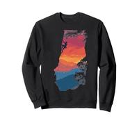 Escalada Puesta del Sol Montaña Vintage Aventura Sudadera