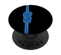 Escalada Vela Figura Ocho Nudos Montañismo Cuerda Azul PopSockets PopGrip Adhesivo