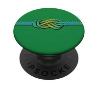 Escalada Vela Figura Ocho Nudos Montañismo Cuerda Verde PopSockets PopGrip Adhesivo