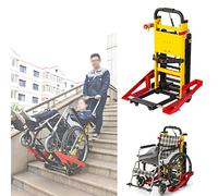 Escalador de escaleras eléctrico sobre orugas Coche de acoplamiento para silla de ruedas eléctrica - Silla de ruedas liviana para subir escaleras para pacientes o ancianos - Silla de ruedas eléct