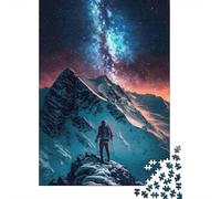 Escalador de montaña Cielo Estrellado 1000 Piezas Stock De Cartas Premium Rompecabezas Premium Fans De Adolescentes 12-18 Años Difícil Desafío Decoración De Paredes 70x50cm/1000pcs