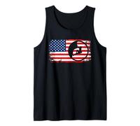 Escalador Escalador Bandera Estados Unidos América Rock Climb Belay Boulder Camiseta sin Mangas