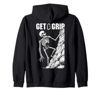 Escalador Escalador Esqueleto Get A Grip Escaladores Halloween Sudadera con Capucha