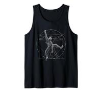 Escalador Hombre de Vitruvio Escalador Boulderer Camiseta sin Mangas