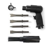 Escalador neumático de aguja de 19 agujas y pistola de martillo de aire, 4 cinceles 2 en 1